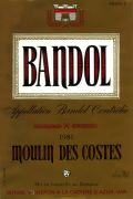 Bandol-Moulin des Costes 1981